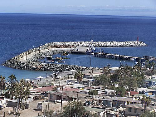 Cedros island town and port